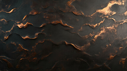 Poster - Abstract bronze texture with chaotic luster for artistic and design inspiration