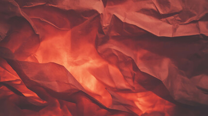 Poster - Chaotic red flames and burnt paper texture for creative design