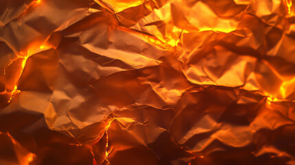 Poster - Burnt paper texture with flickering flame pattern for creative background design