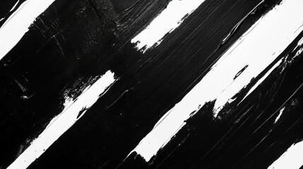 Poster - abstract black and white texture with cut marks and nicks for creative design