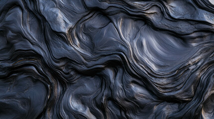 Poster - Intricate fulgurite texture with branching patterns for abstract design