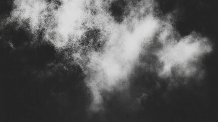 Poster - Abstract texture of mist and dust in black and white for creative design