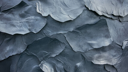 Poster - Abstract composition of pewter texture showcasing softness and chaotic arrangement