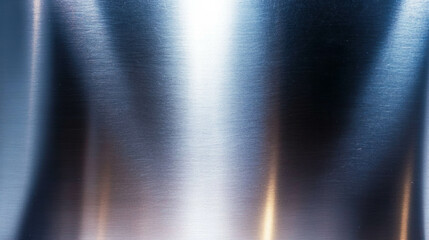 Poster - Stainless steel texture with chaotic shine and reflections for modern design projects