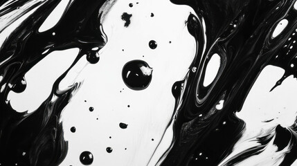 Poster - abstract ink texture with uneven distribution and artistic blotches for creative design