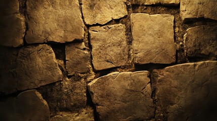 Poster - Detailed Textured Stone Wall Background for Design Projects