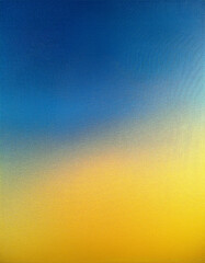 Aufkleber - Minimalist gradient backdrop, blending blue and yellow tones with fine noise texture effect.