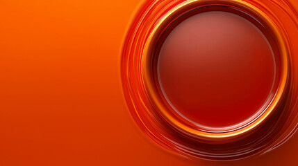 Poster - Modern minimalist coffee concept with orange background design