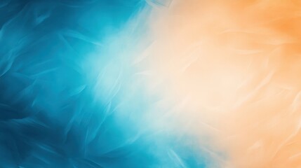 Poster - A vibrant blend of blue and orange hues creates an abstract, dreamy background.