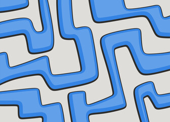 Aufkleber - Minimalist background with seamless colorful maze line pattern