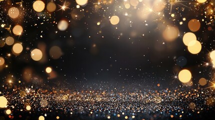 Poster - Sparkling Holiday Background with Glitter Bokeh Elements for Festive Celebrations and Special Occasions
