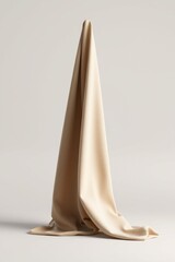 Wall Mural - Textured fabric draping elegantly in a minimalist setting showcasing simplicity and serenity