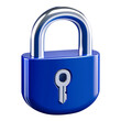 © Pakamas - A Sleek and Modern Blue Padlock Icon Representing Enhanced Security Measures for Password Management with a Key Symbolizing Access Control