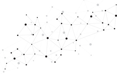 abstract design of connection concept. connected dots