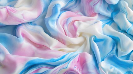 Poster - Soft Colorful Fabric Texture in Blue and Pink Shades for Backgrounds