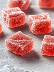 Poster - Brightly colored gummy sweets in a compact arrangement, perfect for packaging or promotional use