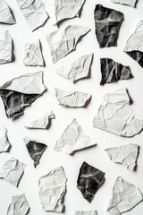 Poster - A collection of papers scattered across a table