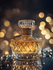 Poster - A perfume bottle sitting on a table