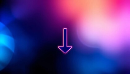 Fototapete - Abstract scroll down arrow icon, sleek design for UI, mobile, interface