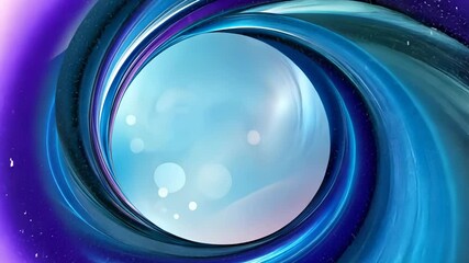 Poster - Smooth abstract blurred blue and purple curve white swirling circular shape creating modern pattern, abstract ideal for graphic design backgrounds video 4k