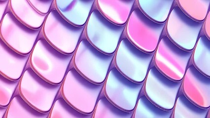 Poster - Iridescent holographic crystal forming plates reflecting prismatic colors against gradient background foil, glass dynamic geometric visual with futuristic luminescence video 4k