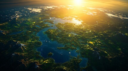  Eco clean Earth in space