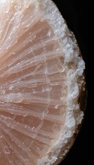 Poster - Close-Up View of Natural Stone with Crystals and Radiating Patterns