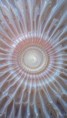 Poster - Intricate Spiral Pattern of Ocean Shell with Smooth Texture