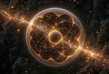 Poster - Stunning Visualization of Atomic Structure with Energetic Sparks