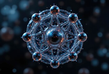 Poster - Realistic 3D Representation of Atomic Structure with Colorful Details