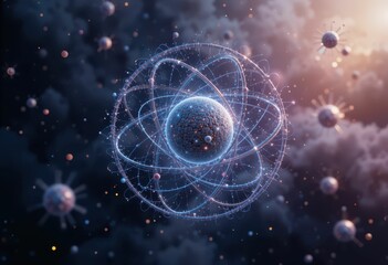 Poster - Stunning Visualization of Atomic Structure and Particle Movement