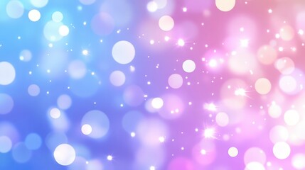 Poster - A vibrant gradient background featuring soft bokeh effects in blue and pink tones, creating a dreamy and festive atmosphere.