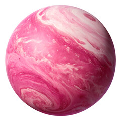Wall Mural - Pink gas giant isolated on transparent background