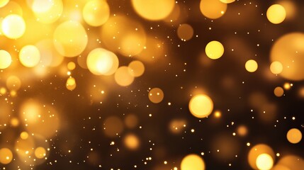 Poster - A vibrant, shimmering background of golden bokeh lights, creating a festive and magical atmosphere.
