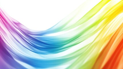 Poster - Vibrant Colorful Flowing Silk Fabric Background for Design Projects