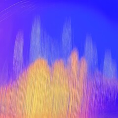 Poster - Vivid abstraction depicting flowing colors with a blend of warm and cool tones creating a dynamic background effect
