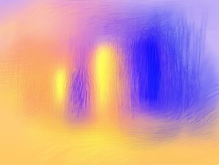 Poster - Vibrant abstraction with blended colors creating a serene background