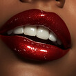 © Quantum Vistas - Glamorous lip art showcase beauty studio photography indoor close-up makeup trends