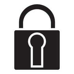 Poster - SECURITY PADLOCK vector icon