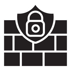 Poster - firewall vector icon