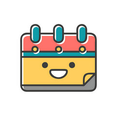 Leinwandbilder - Realistic 3D Calendar Icon – Minimal & Professional Design