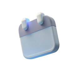 Leinwandbilder - 3D Planner Icon – Bright & Playful Calendar Illustration