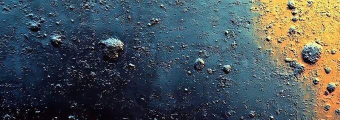 Poster - - Dark stage backdrop with cement, stone, and concrete textures - Large panoramic format
