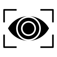Poster - retinal scan vector icon