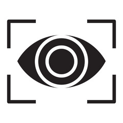 Poster - retinal scan vector icon