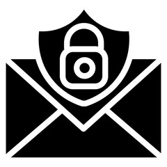Poster - secure mail vector icon