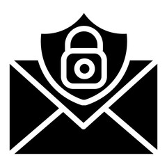 Poster - secure mail vector icon
