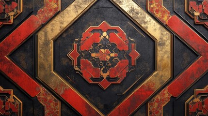 Poster - Creating intricate geometric patterns china gigapixel art cultural design aerial view interlocking hexagons