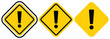 © Creativus Illustria - Set of caution, danger and warning signs. Precaution, attention, alert icon, exclamation mark in the triangle shape. Attention vector icon, Danger clip art in Flat style, Traffic sign illustration.