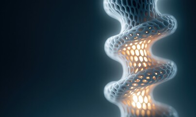 Poster - Porous Glowing Twist